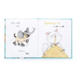 Jellycat All Kinds of Cats Book and Jack Medium