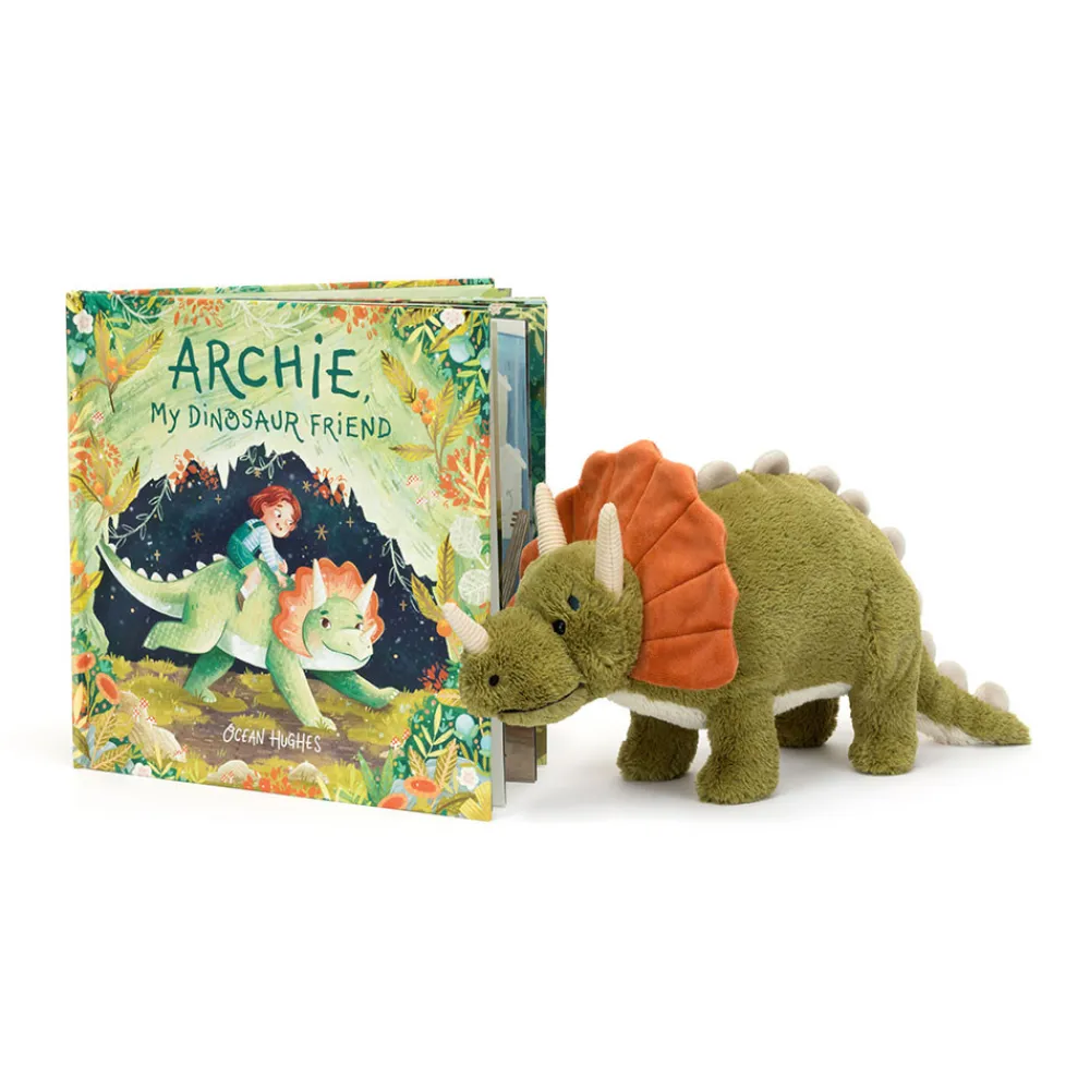 Jellycat Archie, My Dinosaur Friend Book and Archie Dinosaur