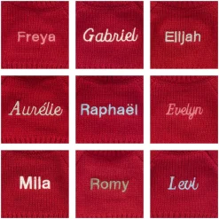 Jellycat Bashful Cream Kitten with Personalised Red Jumper
