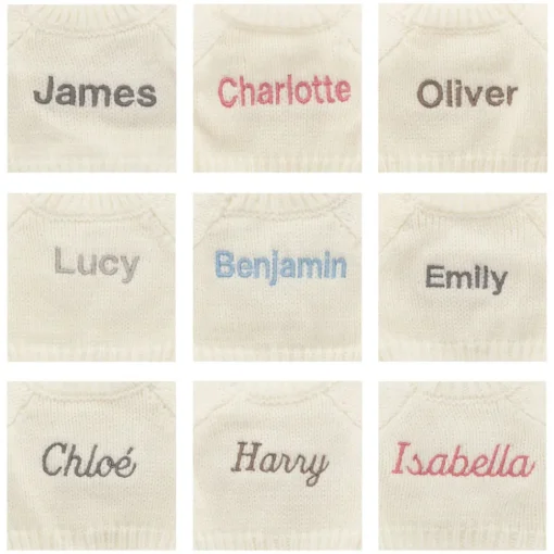 Jellycat Bashful Fudge Puppy with Personalised Cream Jumper