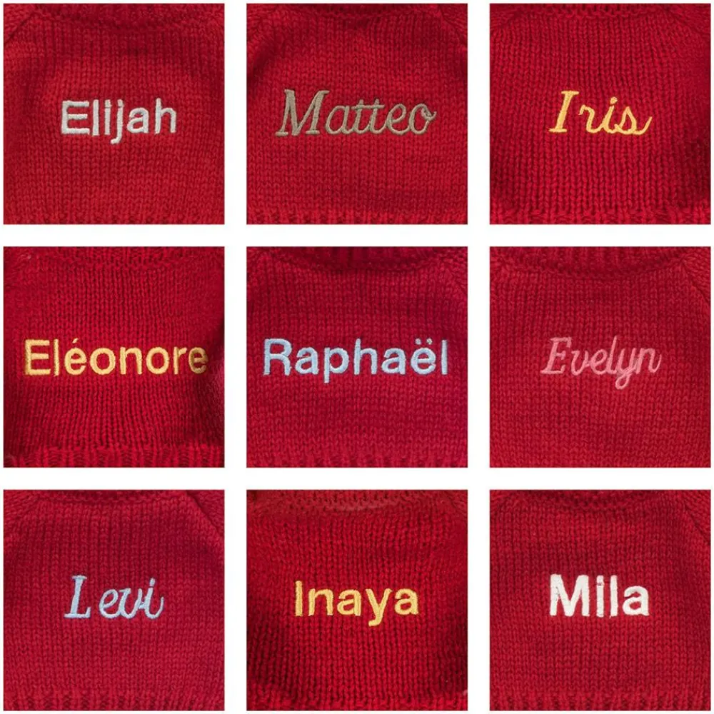 Jellycat Bashful Luxe Bunny Rosa with Personalised Red Jumper