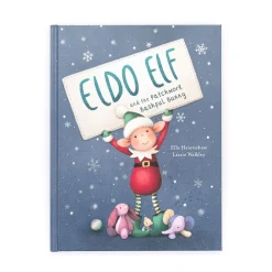 Jellycat Eldo Elf and the Patchwork Bashful Bunny Book and Eldo Elf