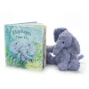 Jellycat Elephants Can't Fly Book and Fuddlewuddle Elephant Medium