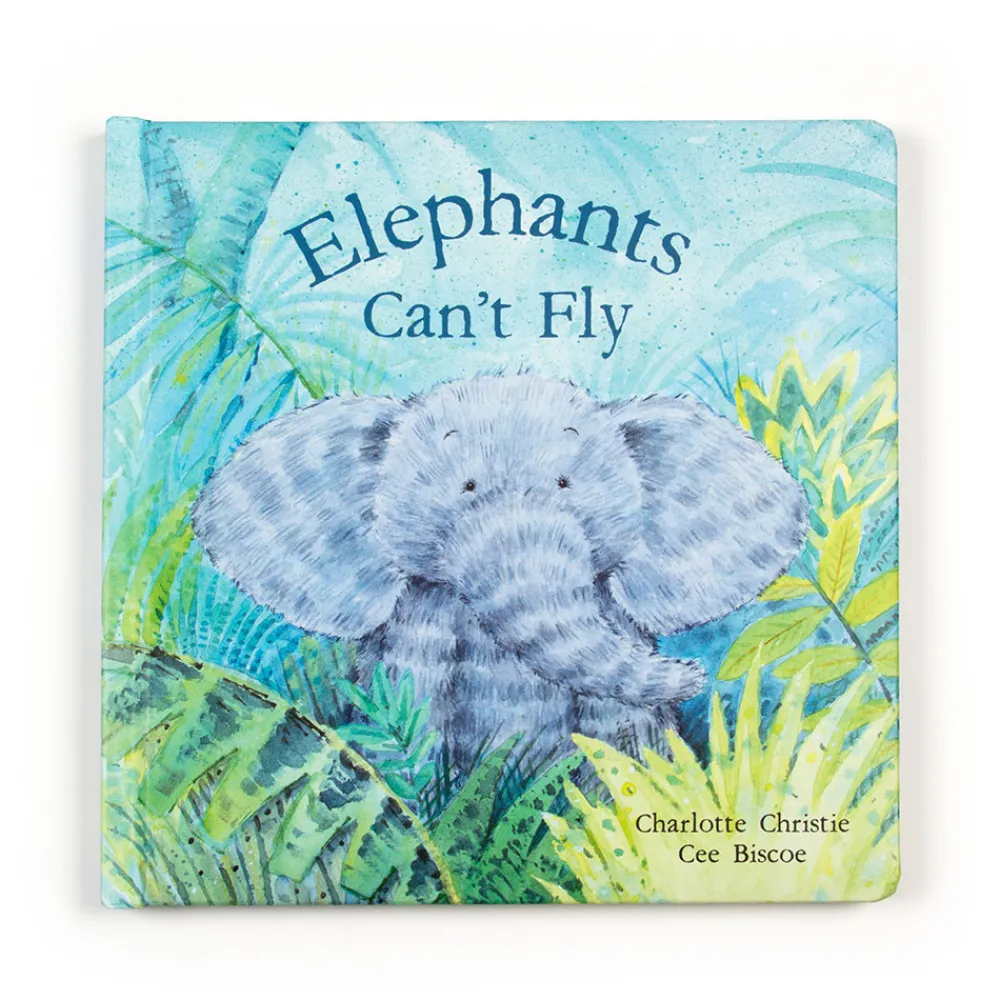 Jellycat Elephants Can't Fly Book and Fuddlewuddle Elephant Medium