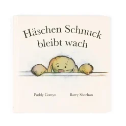 Jellycat Haschen Schnuck Bleibt Wach Buch & Bashful Cottontail Bunny Medium