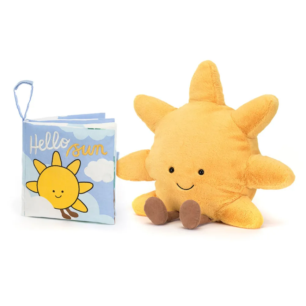 Jellycat Hello Sun Fabric Book and Amuseables Sun Medium