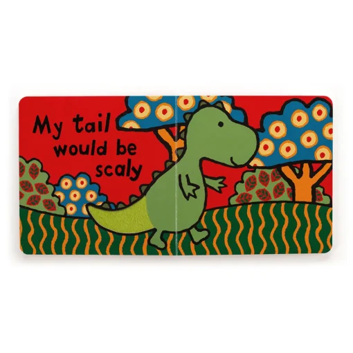 Jellycat If I Were A Dinosaur Book and Bashful Dino Small