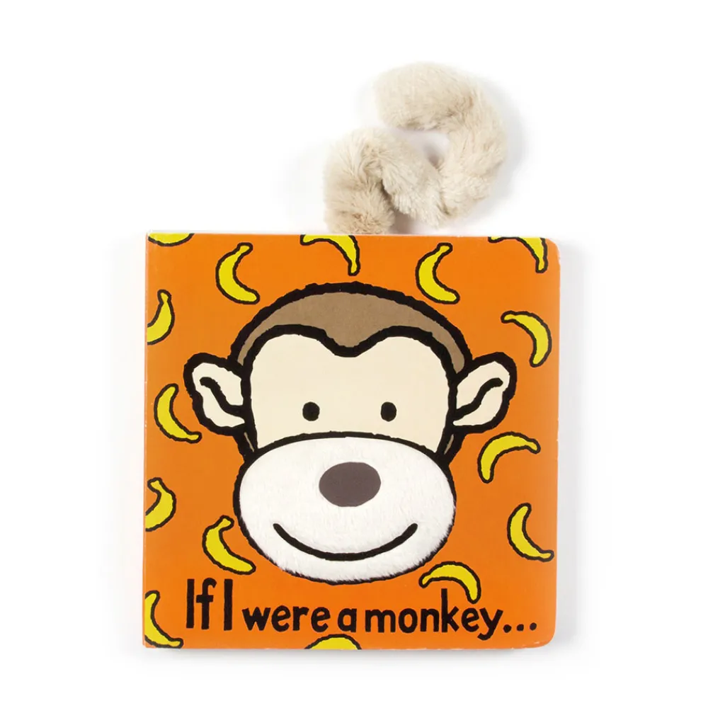 Jellycat If I Were A Monkey Book and Bashful Monkey Small