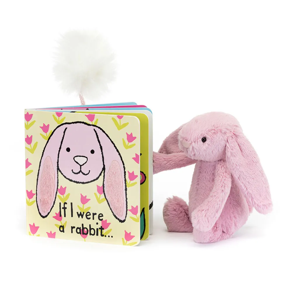 Jellycat If I Were A Rabbit Book and Bashful Tulip Bunny Small