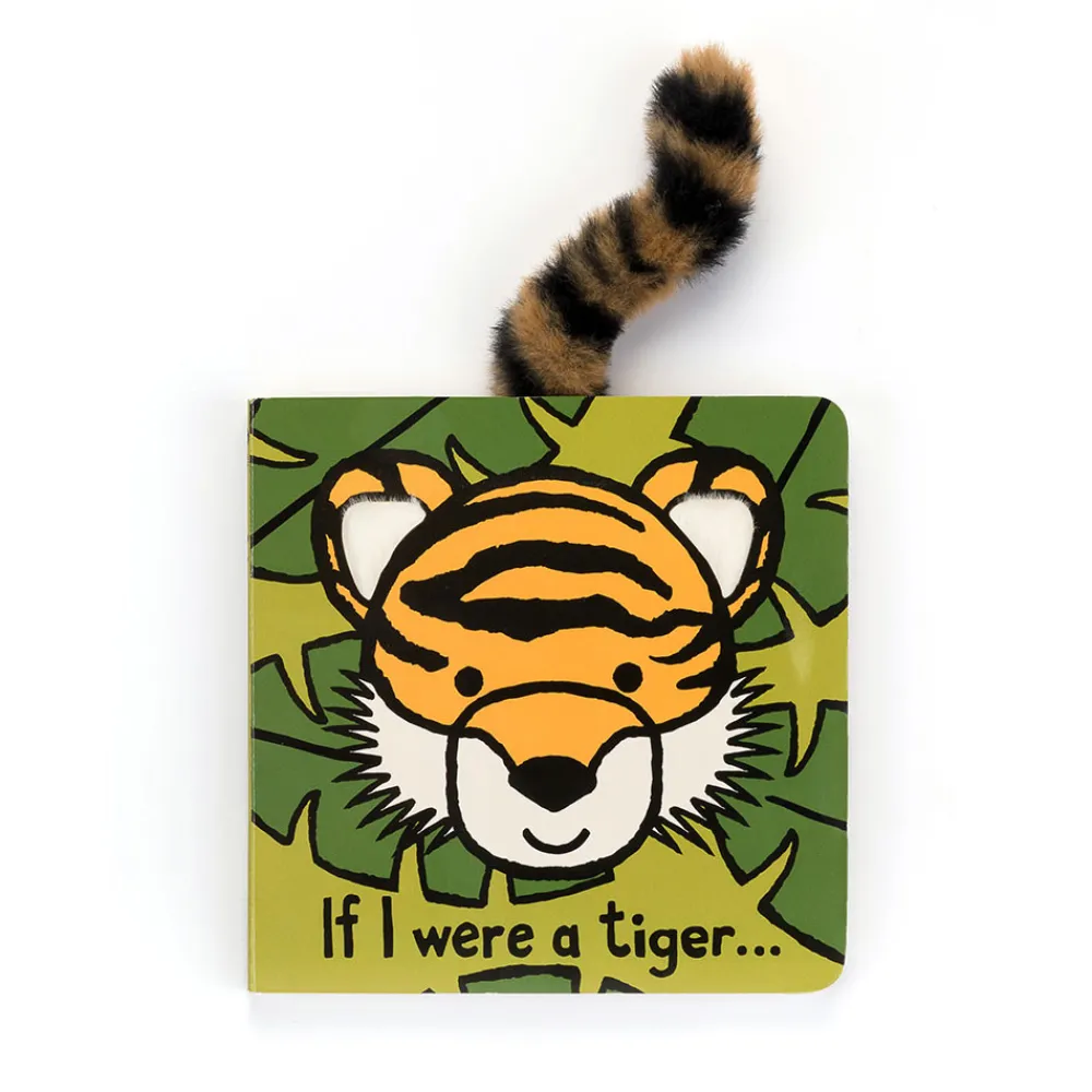 Jellycat If I Were A Tiger Book and Bashful Tiger Medium