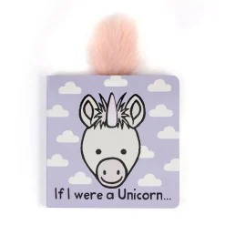 Jellycat If I Were a Unicorn Board Book and Bashful Unicorn Medium