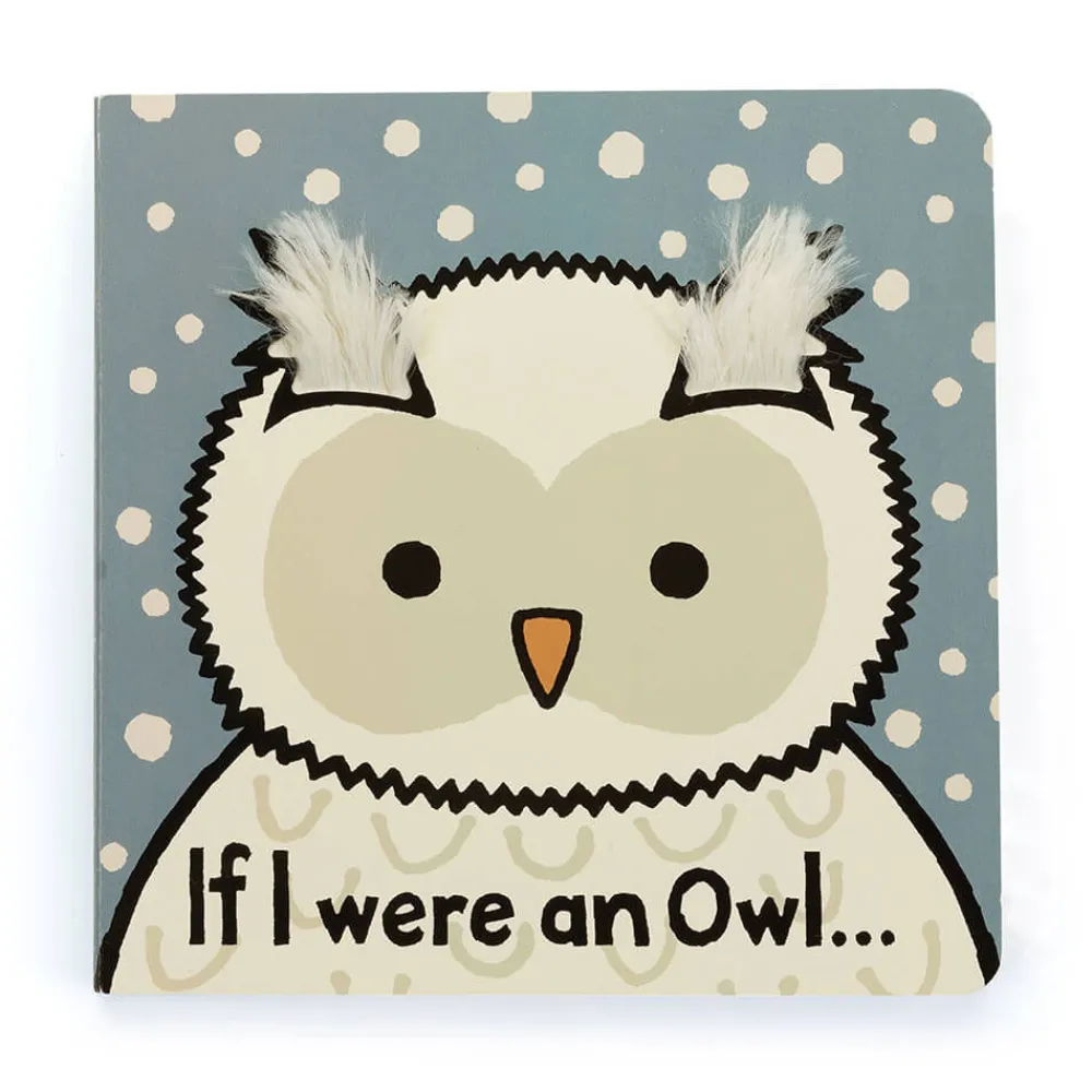 Jellycat If I Were An Owl Board Book and Bashful Owl Medium