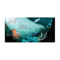 Jellycat Odell, The Fearless Octopus Book