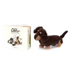 Jellycat Otto Le Petit Chien Saucisse Livre and Otto Sausage Dog Medium