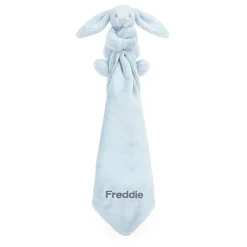 Jellycat Personalised Bashful Blue Bunny Soother