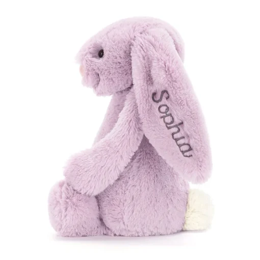 Jellycat Personalised Bashful Lilac Bunny Medium