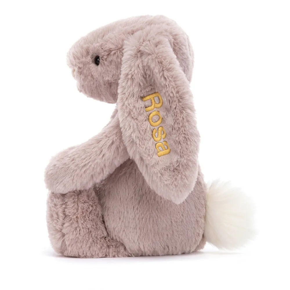 Jellycat Personalised Bashful Luxe Bunny Rosa Medium