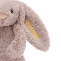 Jellycat Personalised Bashful Luxe Bunny Rosa Medium