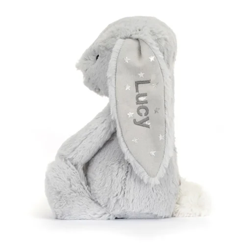 Jellycat Personalised Bashful Shimmer Bunny Medium