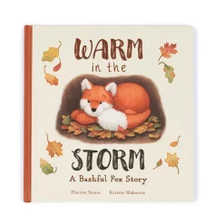 Jellycat Warm in the Storm Book and Bashful Fox Cub Medium